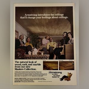 Armstrong 1981 Magazine Vintage Advertisement